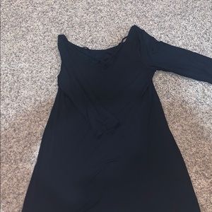 Black straps dress